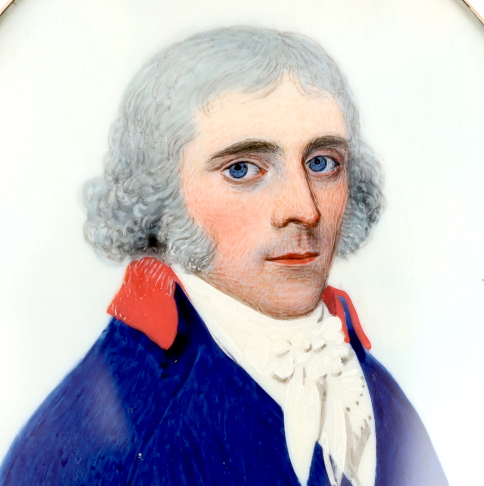 Frederick Buck (Irish, 1771-1840), Portrait miniature of a gentleman, watercolour on ivory, 6.8 x 5.4cm. CITES Submission reference XVH4AMC7